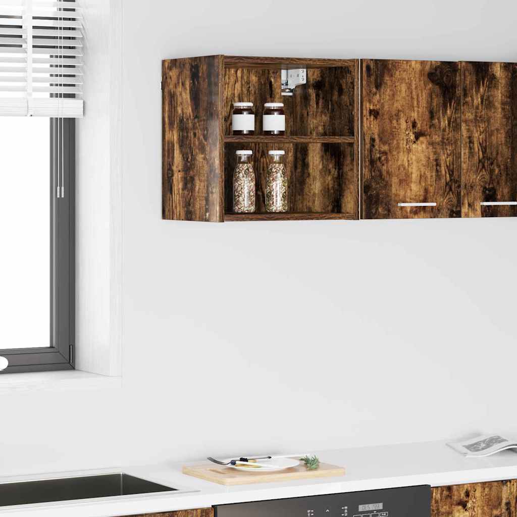 Hanging Cabinet Smoked Oak 40 x 29.5 x 40 cm Engineered Wood