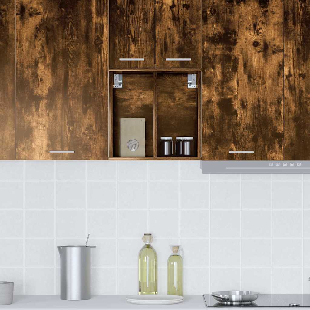 Hanging Cabinet Smoked Oak 40 x 29.5 x 40 cm Engineered Wood