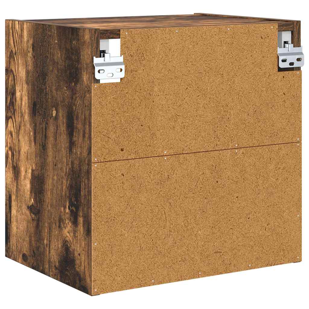 Hanging Cabinet Smoked Oak 40 x 29.5 x 40 cm Engineered Wood