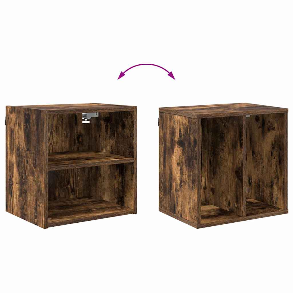 Hanging Cabinet Smoked Oak 40 x 29.5 x 40 cm Engineered Wood