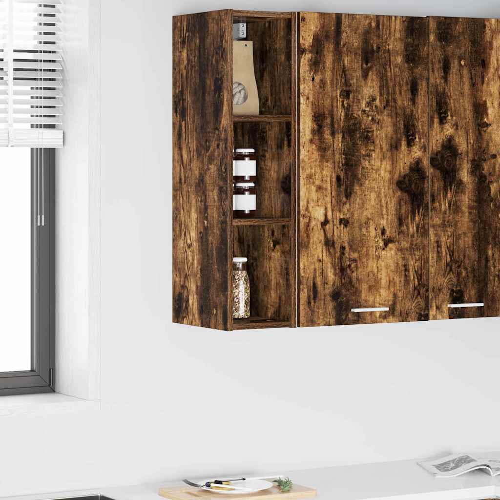 Hanging Cabinet Smoked Oak 20 x 29.5 x 80 cm Engineered Wood