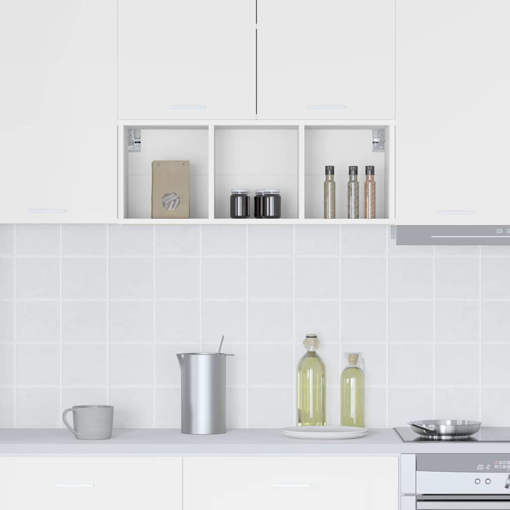 Hanging Cabinet White 30 x 29.5 x 80 cm Engineered Wood
