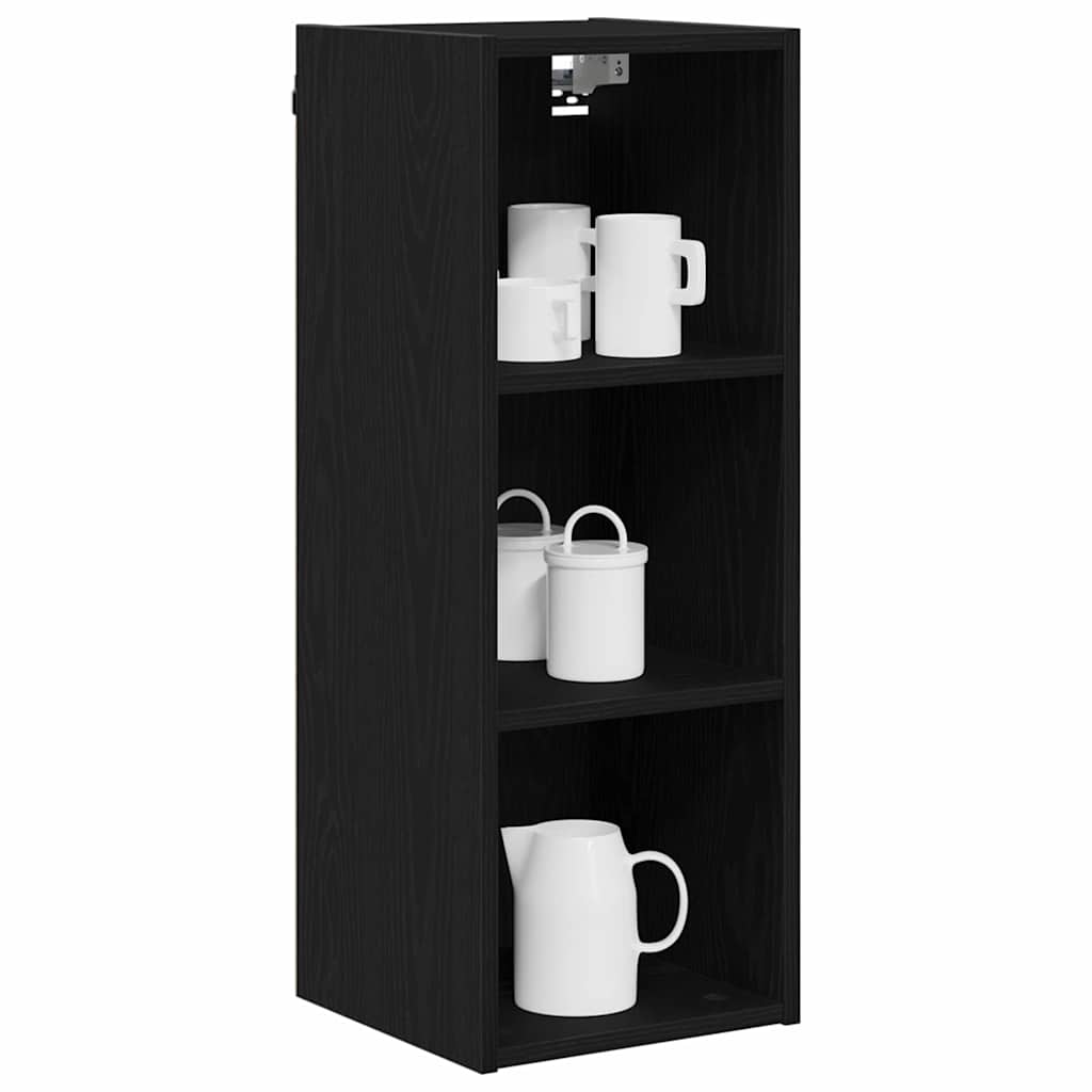 Hanging Cabinet Black Oak 30 x 29.5 x 80 cm Engineered Wood