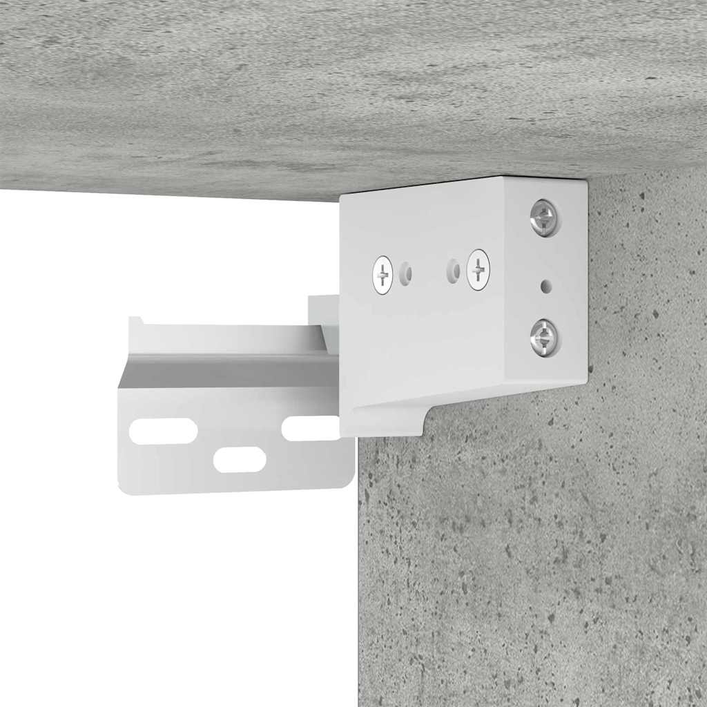 Hanging Cabinet Concrete Grey 30 x 29.5 x 80 cm Engineered Wood