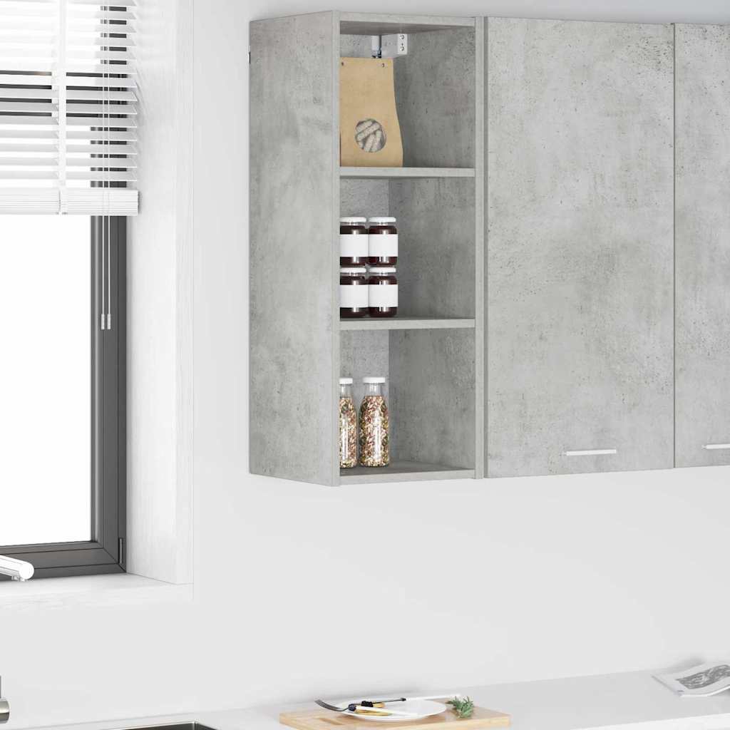 Hanging Cabinet Concrete Grey 30 x 29.5 x 80 cm Engineered Wood