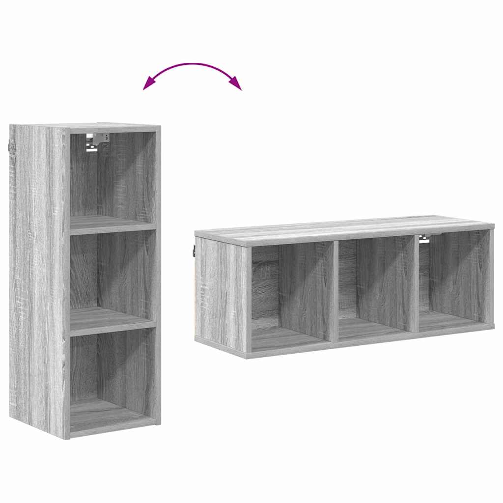 Hanging Cabinet Grey Sonoma 30 x 29.5 x 80 cm Engineered Wood