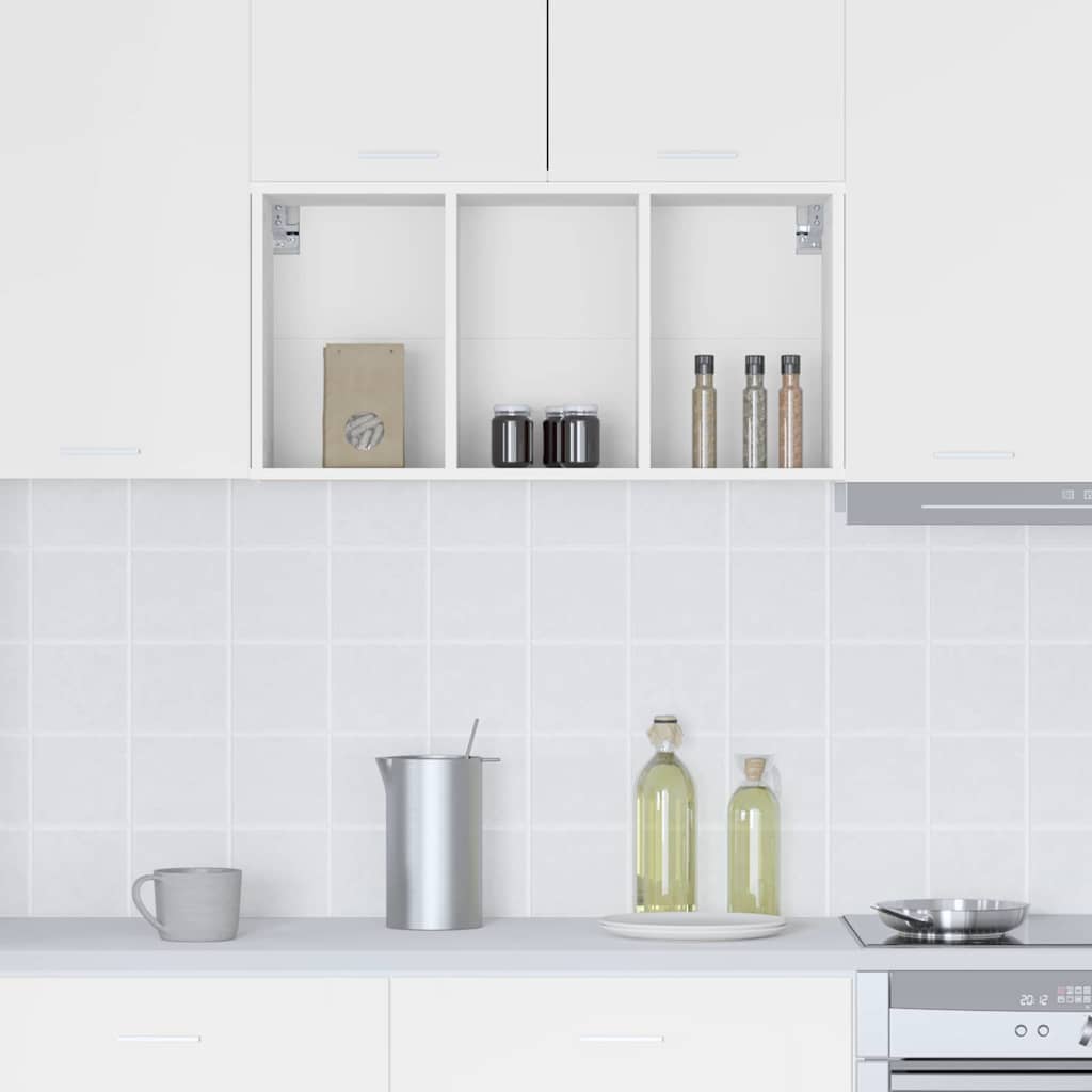 Hanging Cabinet White 40 x 29.5 x 80 cm Engineered Wood