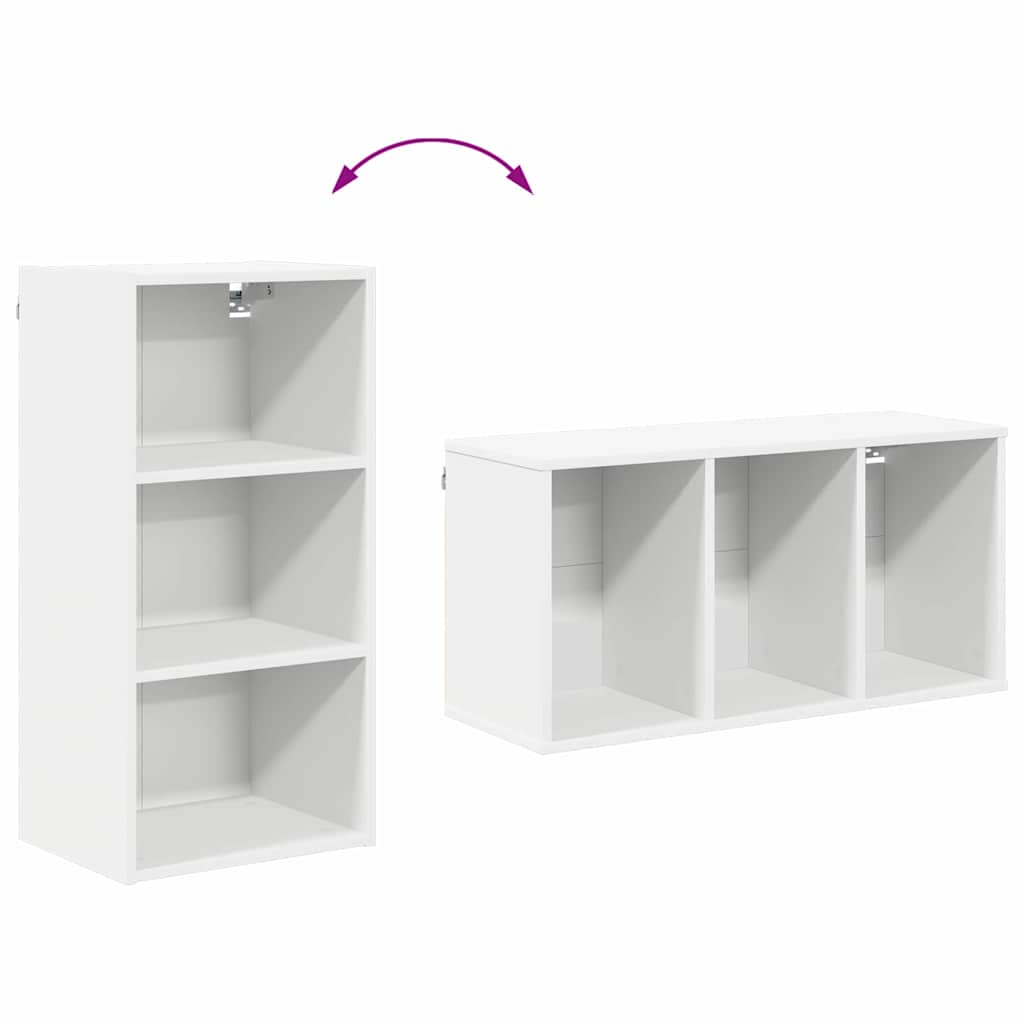 Hanging Cabinet White 40 x 29.5 x 80 cm Engineered Wood