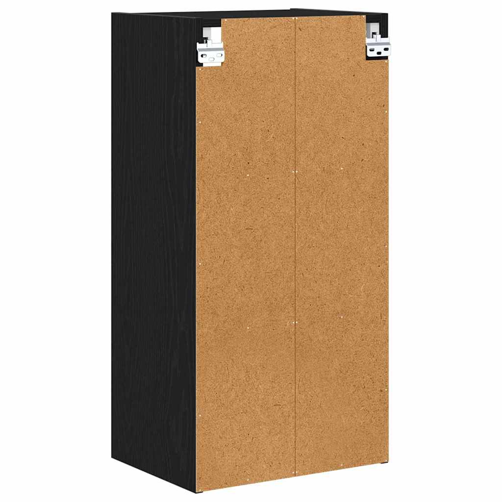 Hanging Cabinet Black Oak 40 x 29.5 x 80 cm Engineered Wood