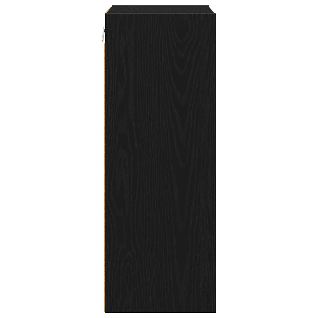 Hanging Cabinet Black Oak 40 x 29.5 x 80 cm Engineered Wood