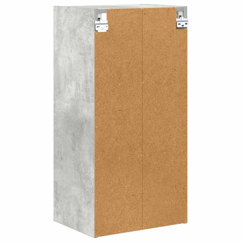 Hanging Cabinet Concrete Grey 40 x 29.5 x 80 cm Engineered Wood