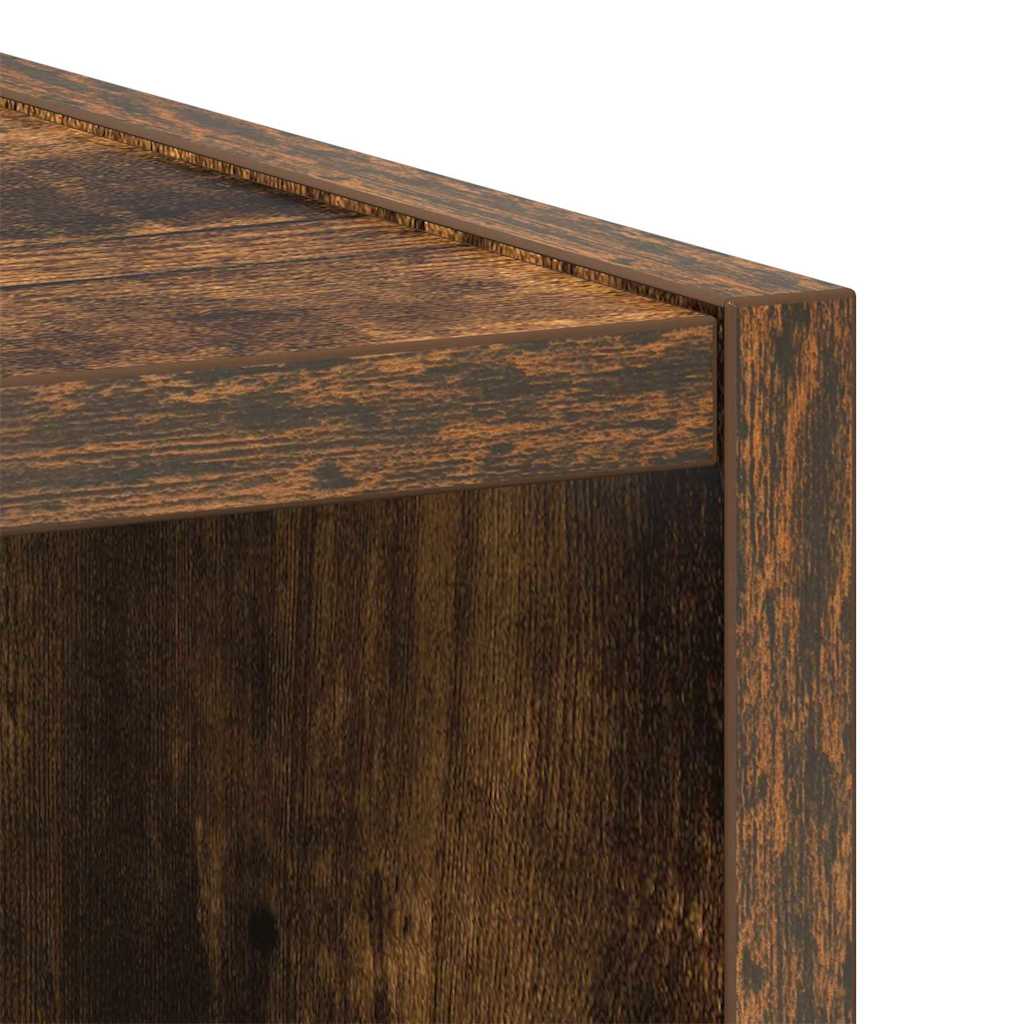 Hanging Cabinet Smoked Oak 40 x 29.5 x 80 cm Engineered Wood