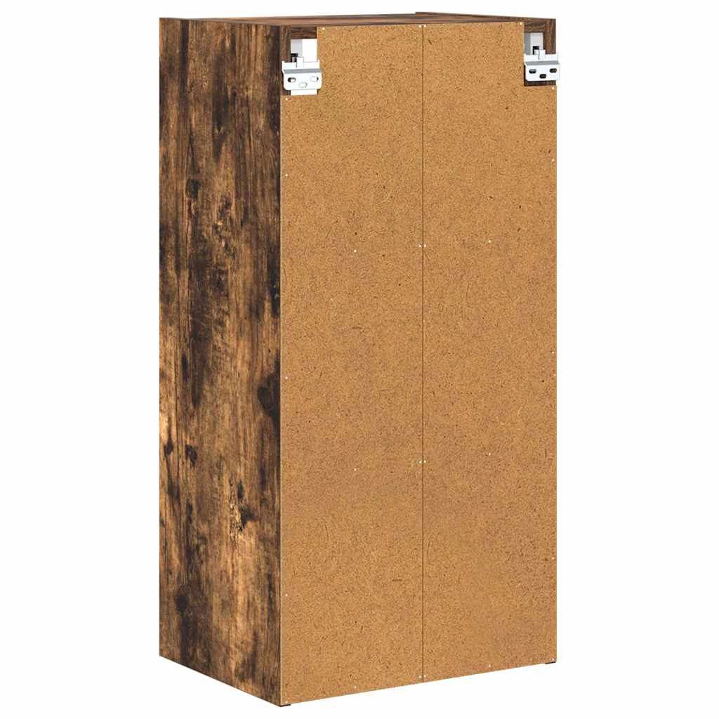 Hanging Cabinet Smoked Oak 40 x 29.5 x 80 cm Engineered Wood