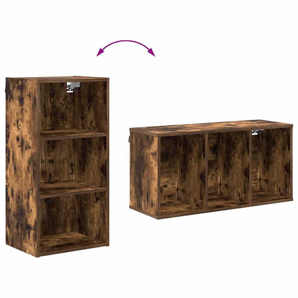 Hanging Cabinet Smoked Oak 40 x 29.5 x 80 cm Engineered Wood