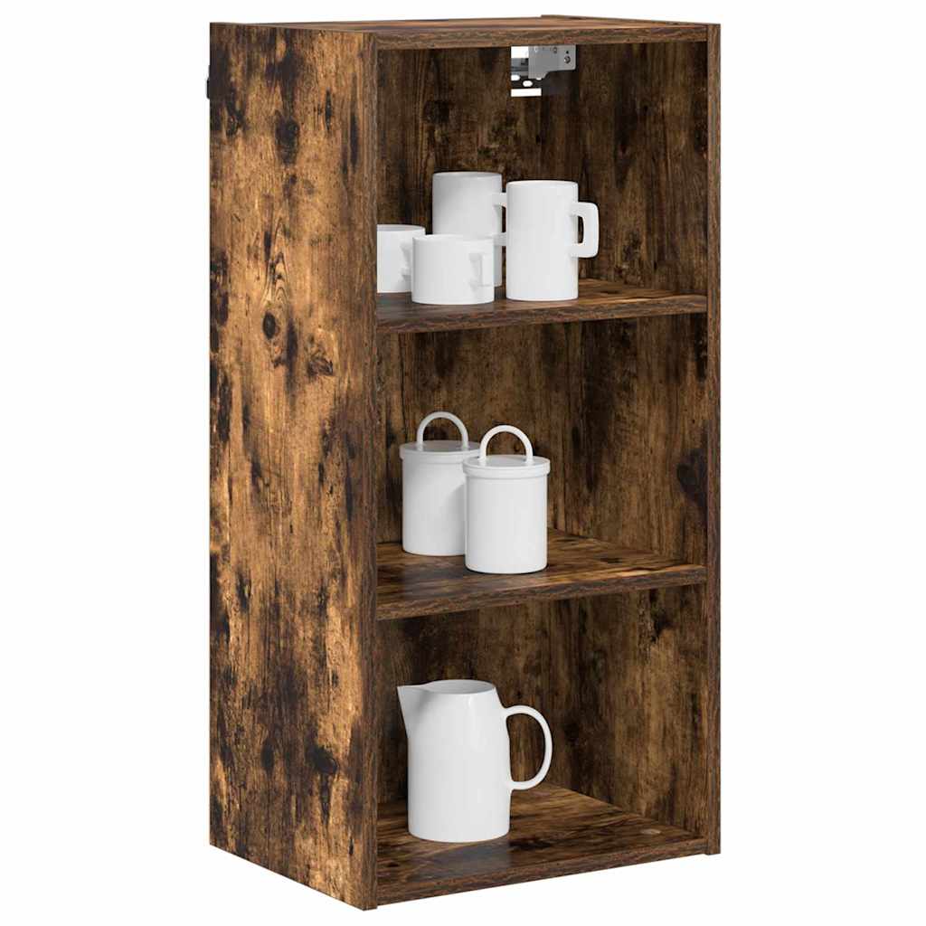 Hanging Cabinet Smoked Oak 40 x 29.5 x 80 cm Engineered Wood