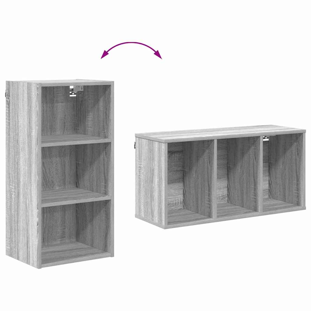 Hanging Cabinet Grey Sonoma 40 x 29.5 x 80 cm Engineered Wood