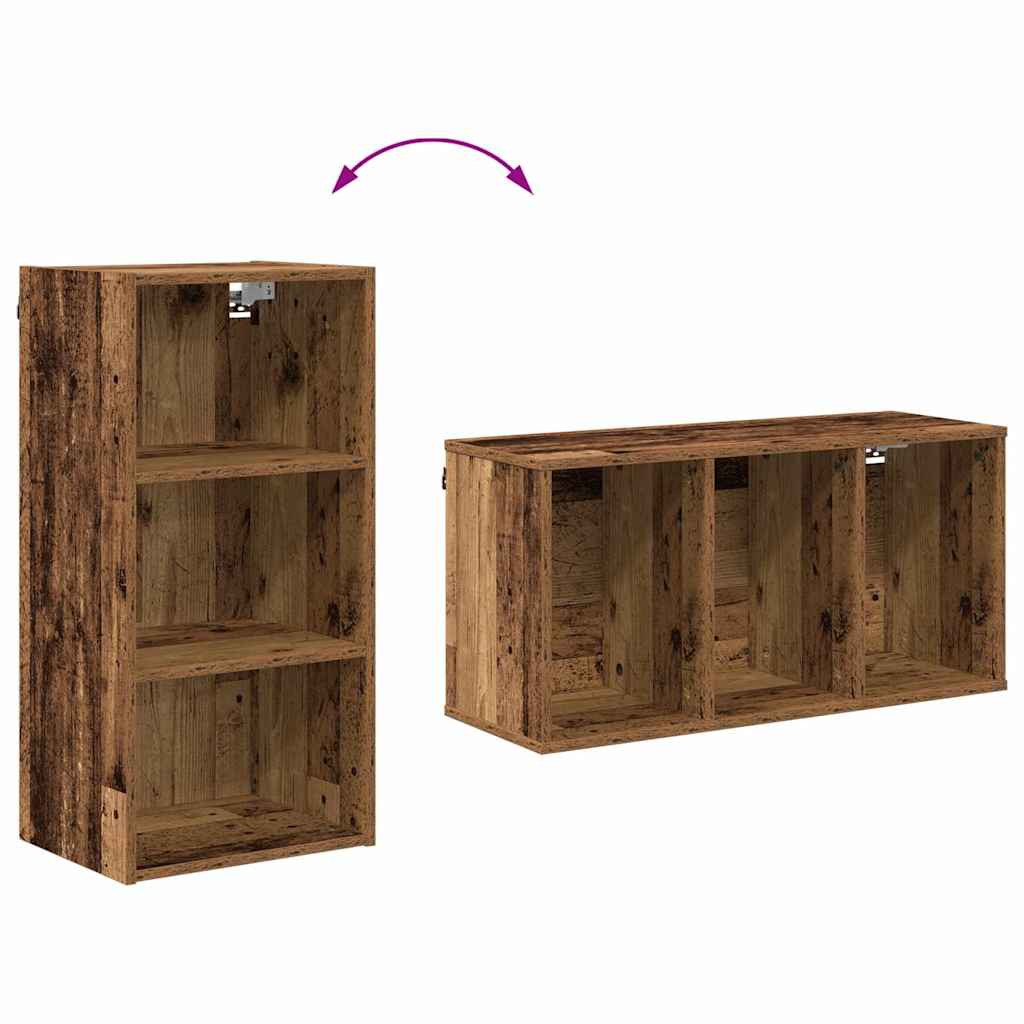 Hanging Cabinet Old Wood 40 x 29.5 x 80 cm Engineered Wood