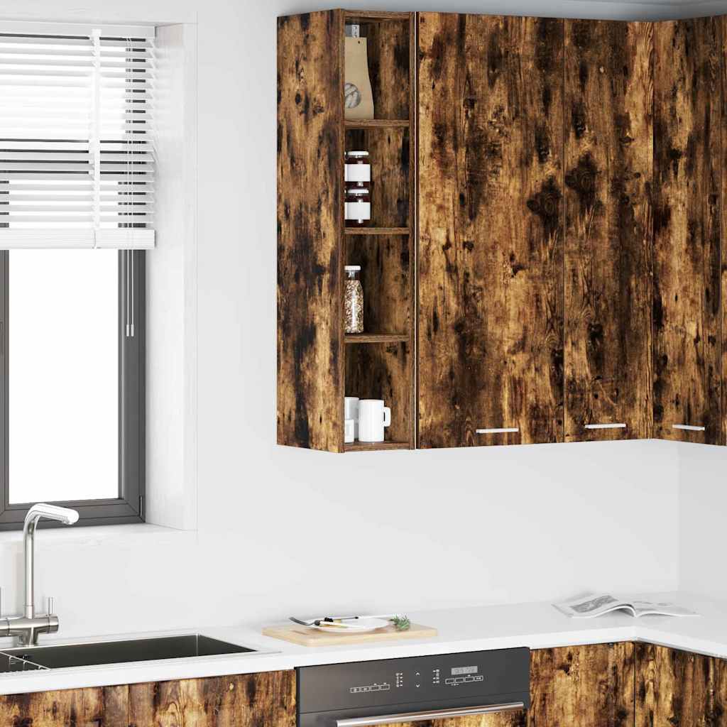 Hanging Cabinet Smoked Oak 20 x 29.5 x 100 cm Engineered Wood