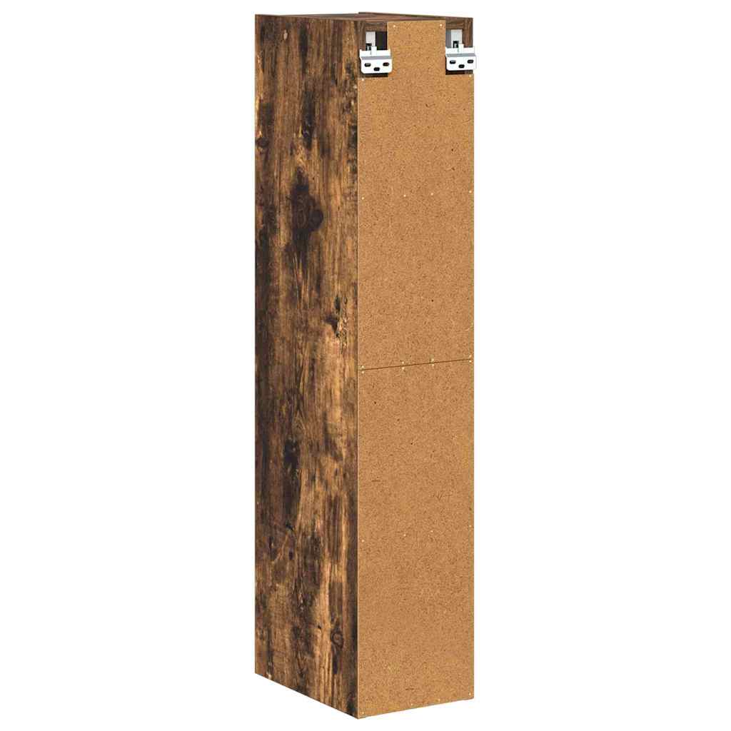 Hanging Cabinet Smoked Oak 20 x 29.5 x 100 cm Engineered Wood