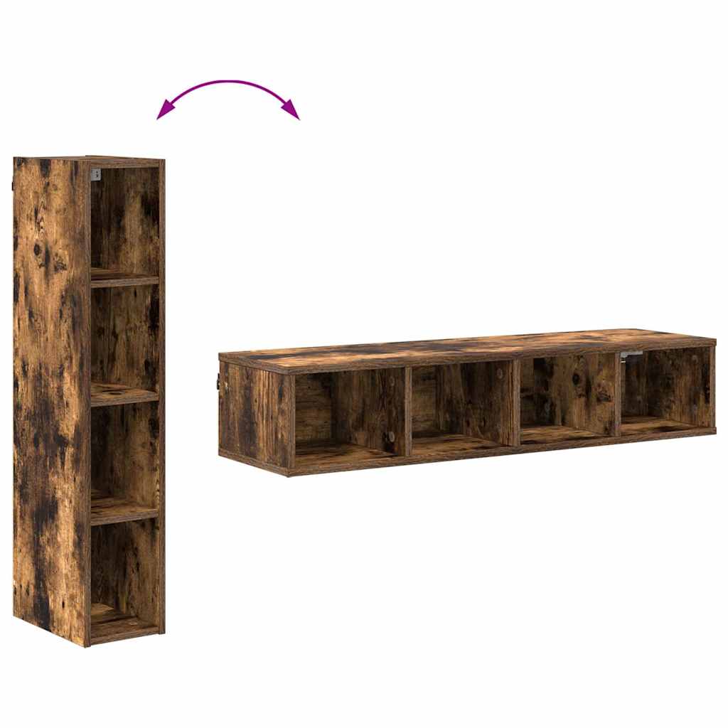 Hanging Cabinet Smoked Oak 20 x 29.5 x 100 cm Engineered Wood