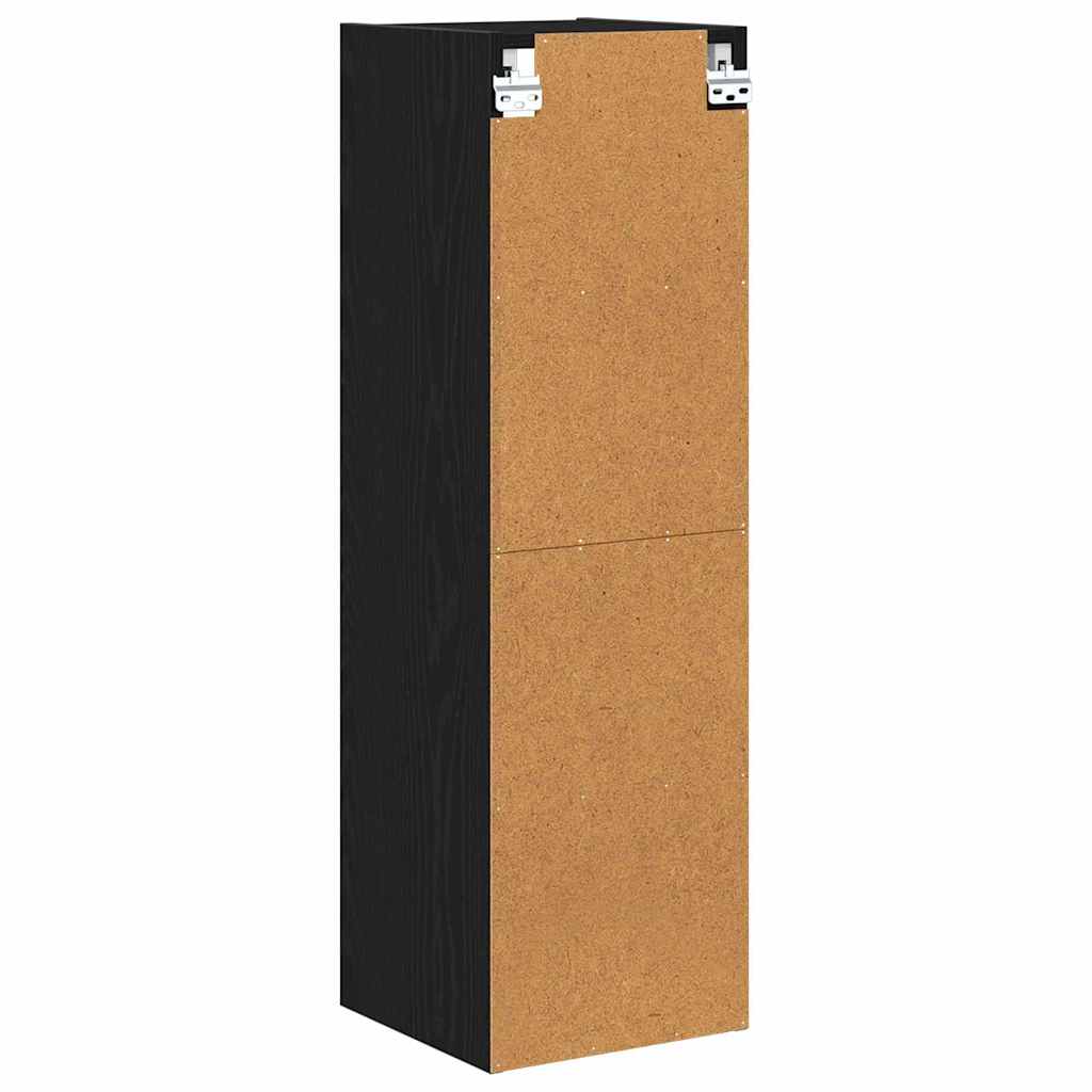 Hanging Cabinet Black Oak 30 x 29.5 x 100 cm Engineered Wood