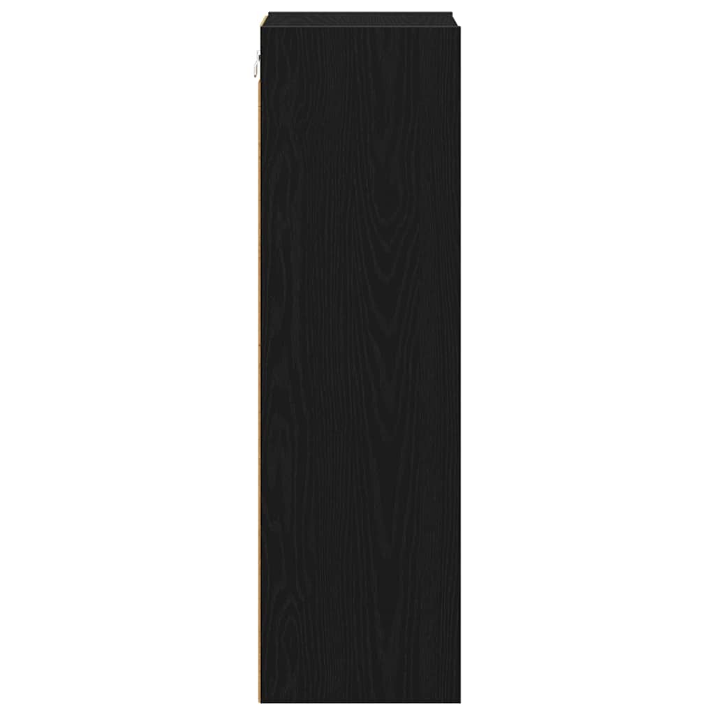 Hanging Cabinet Black Oak 30 x 29.5 x 100 cm Engineered Wood