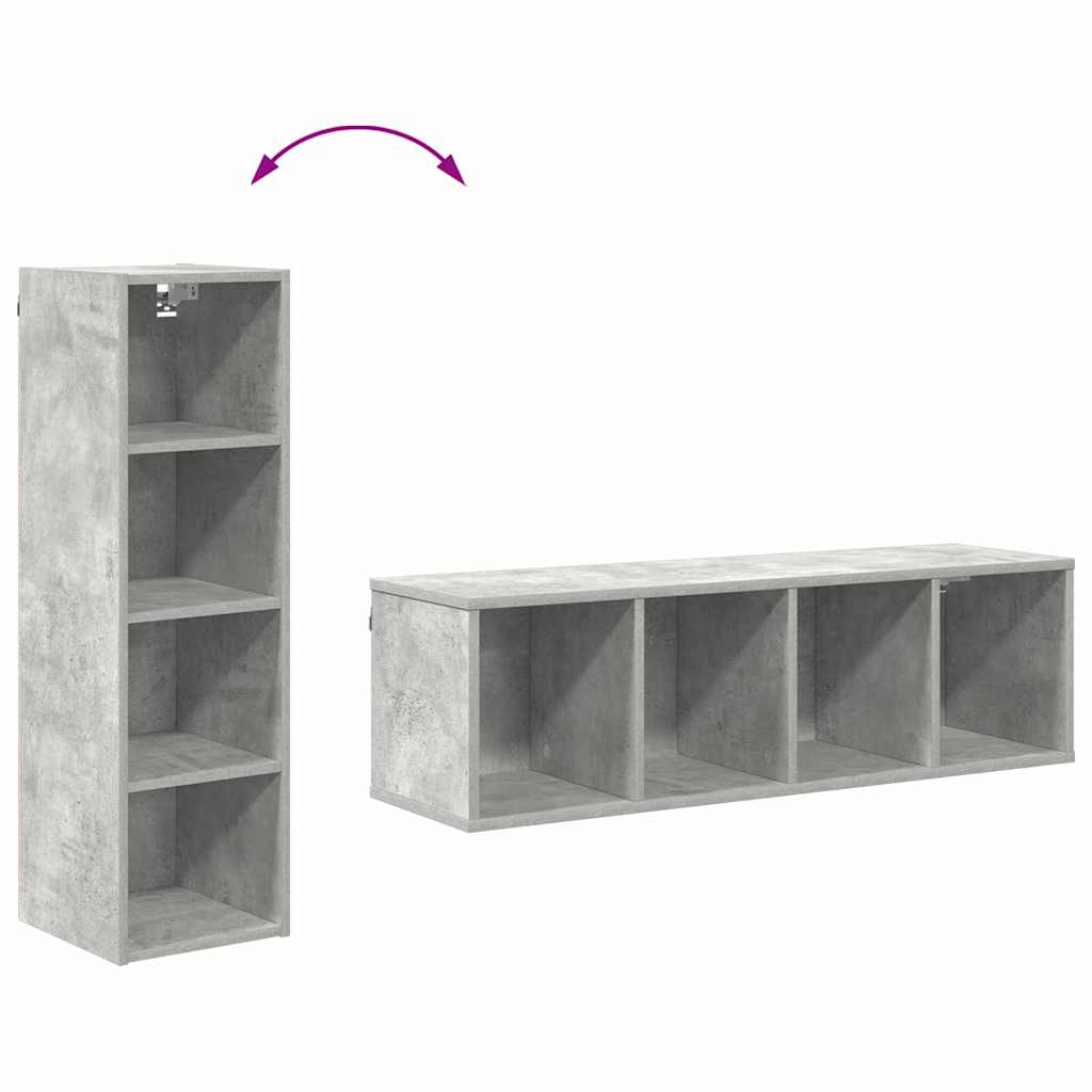 Hanging Cabinet Concrete Grey 30 x 29.5 x 100 cm