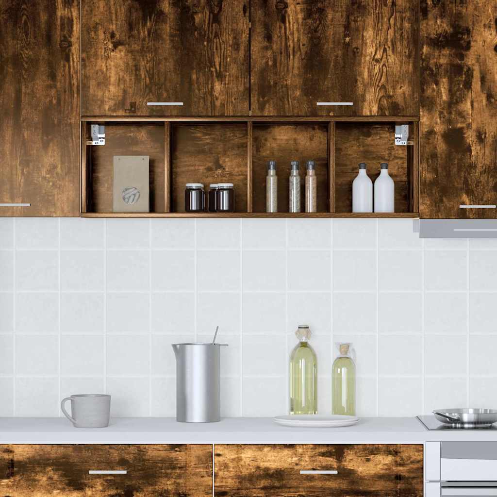 Hanging Cabinet Smoked Oak 30 x 29.5 x 100 cm Engineered Wood