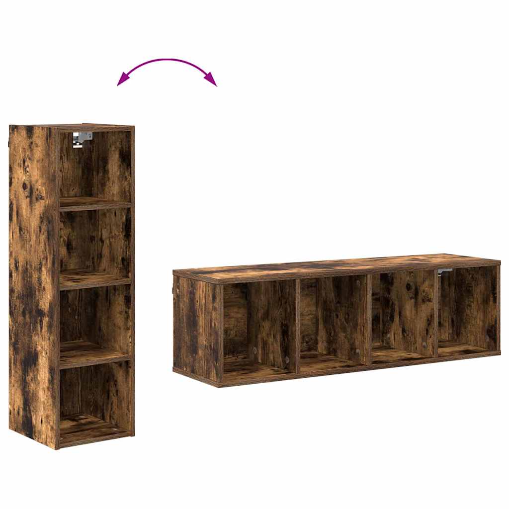Hanging Cabinet Smoked Oak 30 x 29.5 x 100 cm Engineered Wood
