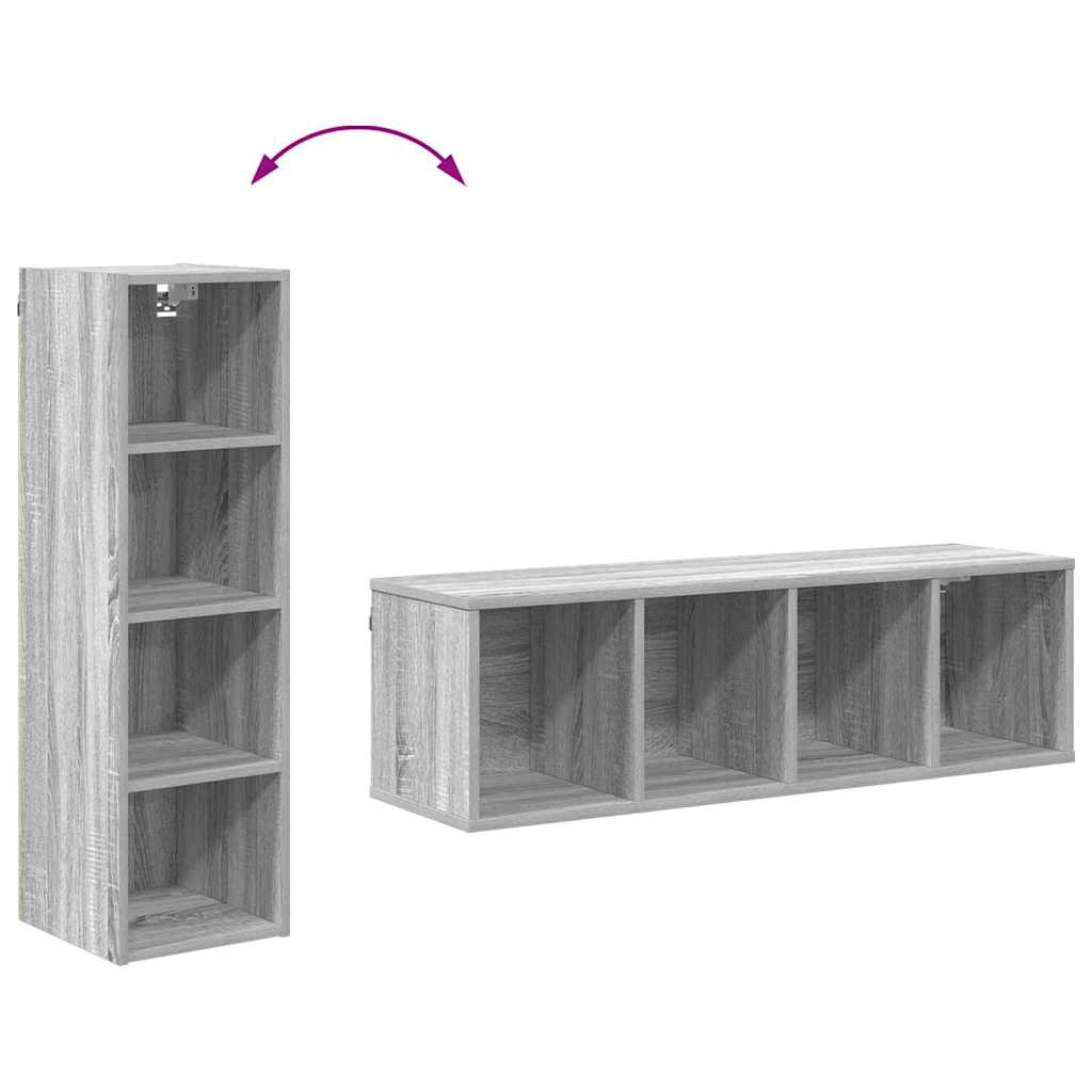 Hanging Cabinet Grey Sonoma 30 x 29.5 x 100 cm Engineered Wood