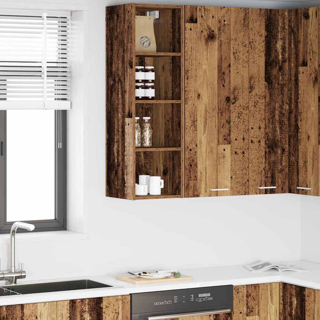 Hanging Cabinet Old Wood 30 x 29.5 x 100 cm Engineered Wood