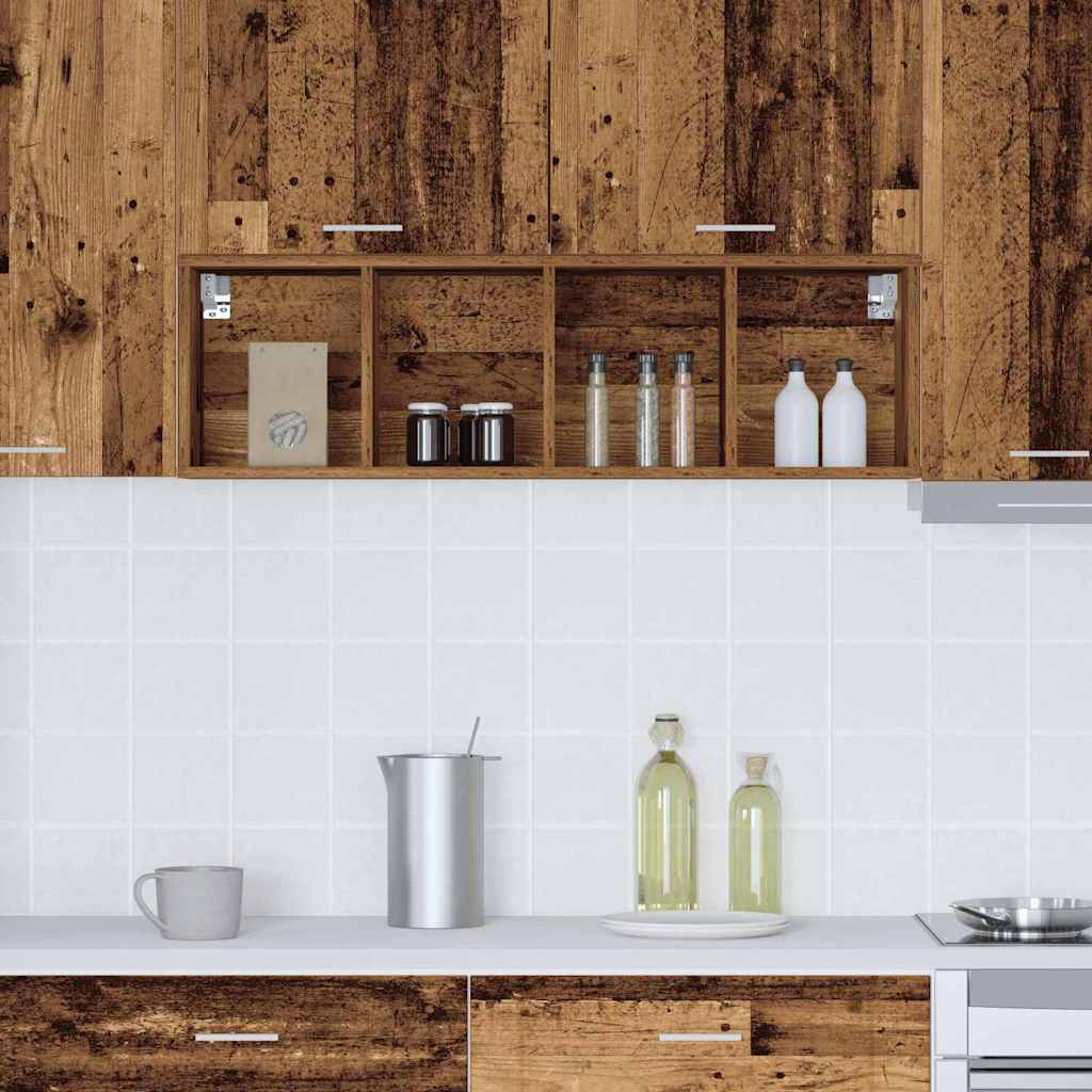 Hanging Cabinet Old Wood 30 x 29.5 x 100 cm Engineered Wood