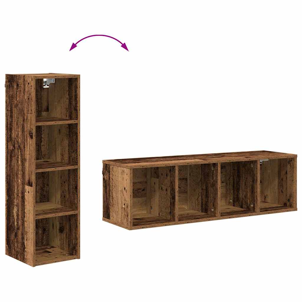 Hanging Cabinet Old Wood 30 x 29.5 x 100 cm Engineered Wood