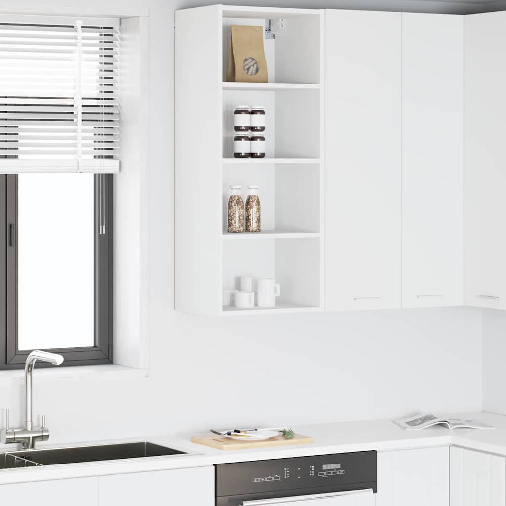 Hanging Cabinet White 40 x 29.5 x 100 cm Engineered Wood