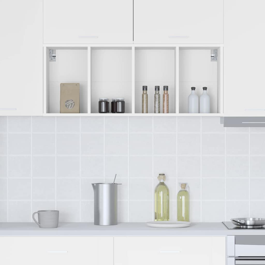Hanging Cabinet White 40 x 29.5 x 100 cm Engineered Wood