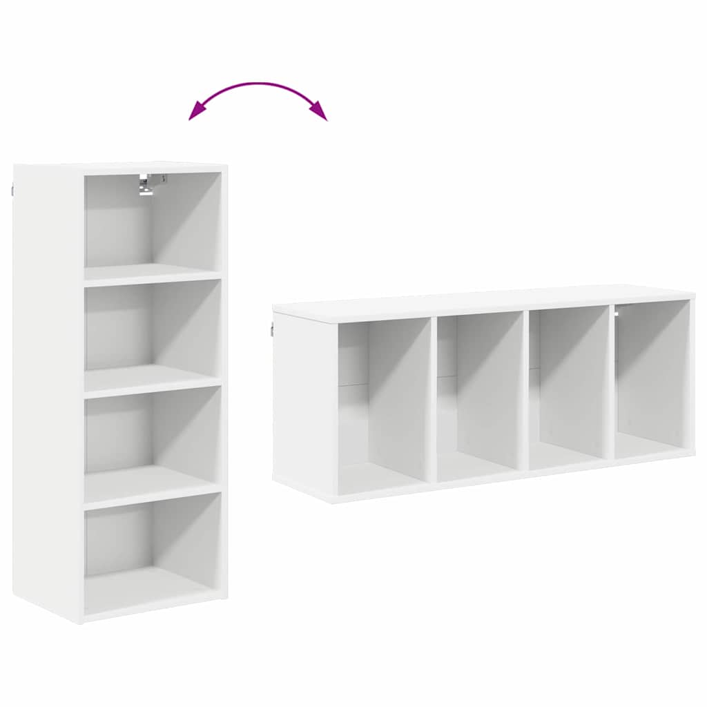 Hanging Cabinet White 40 x 29.5 x 100 cm Engineered Wood