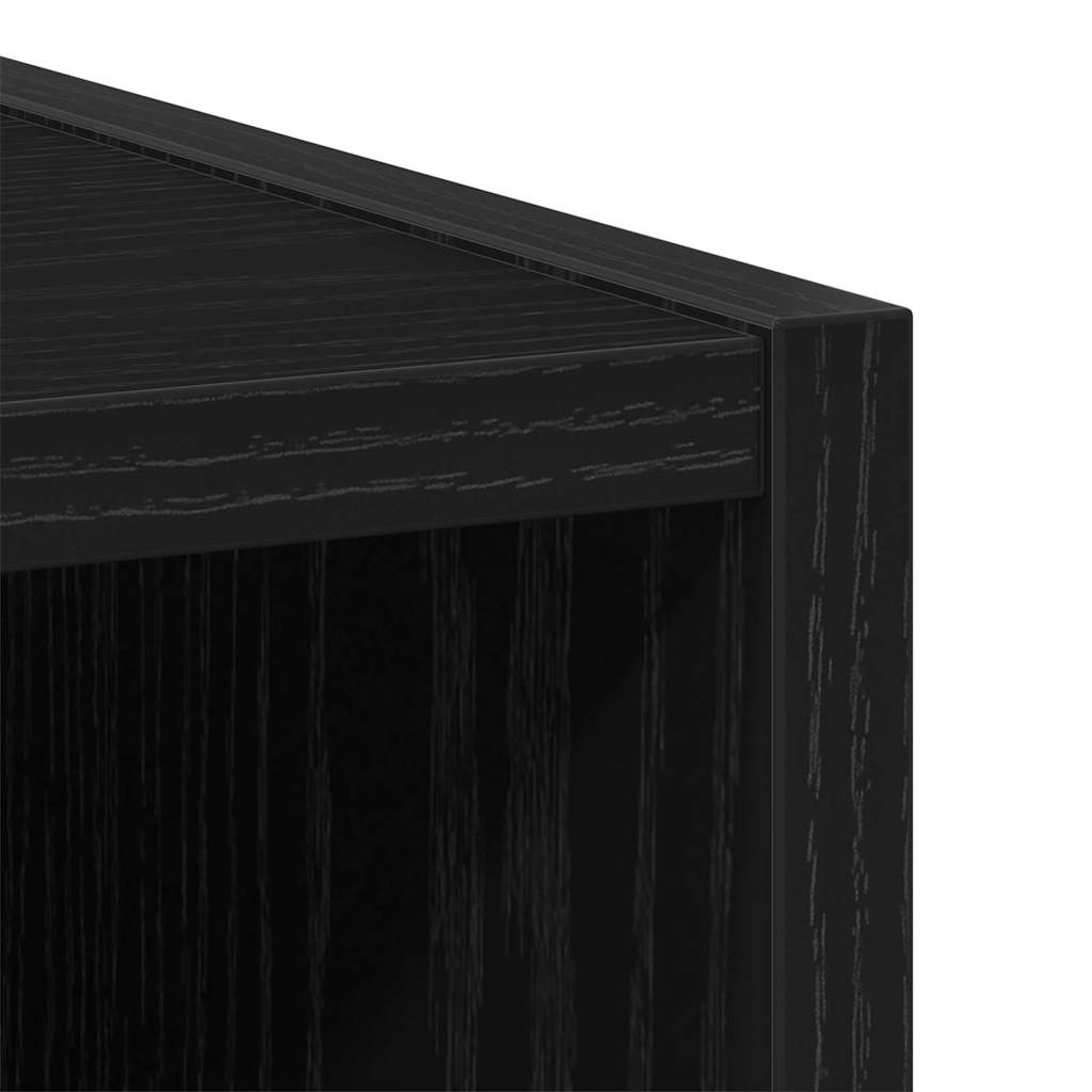 Hanging Cabinet Black Oak 40 x 29.5 x 100 cm Engineered Wood
