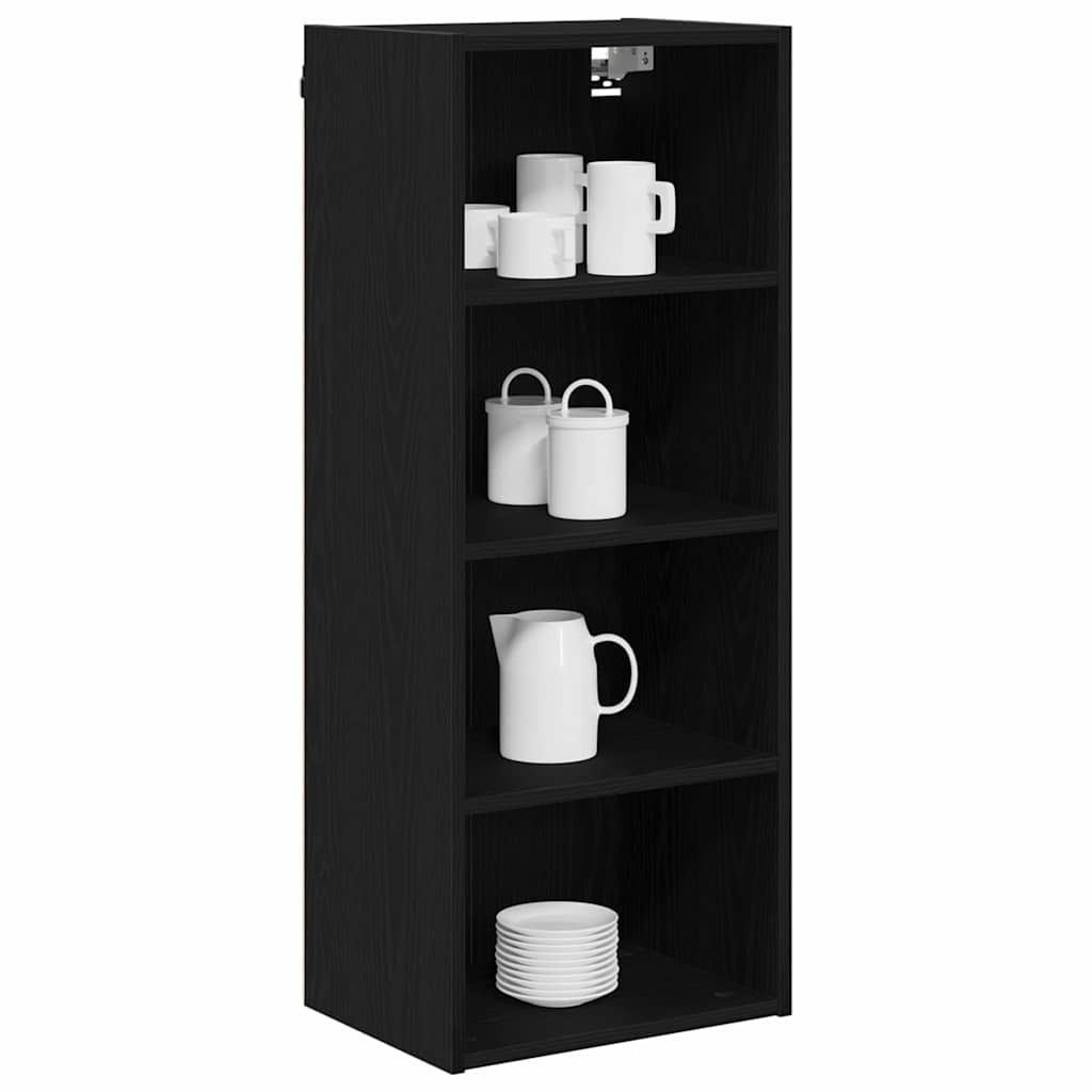 Hanging Cabinet Black Oak 40 x 29.5 x 100 cm Engineered Wood