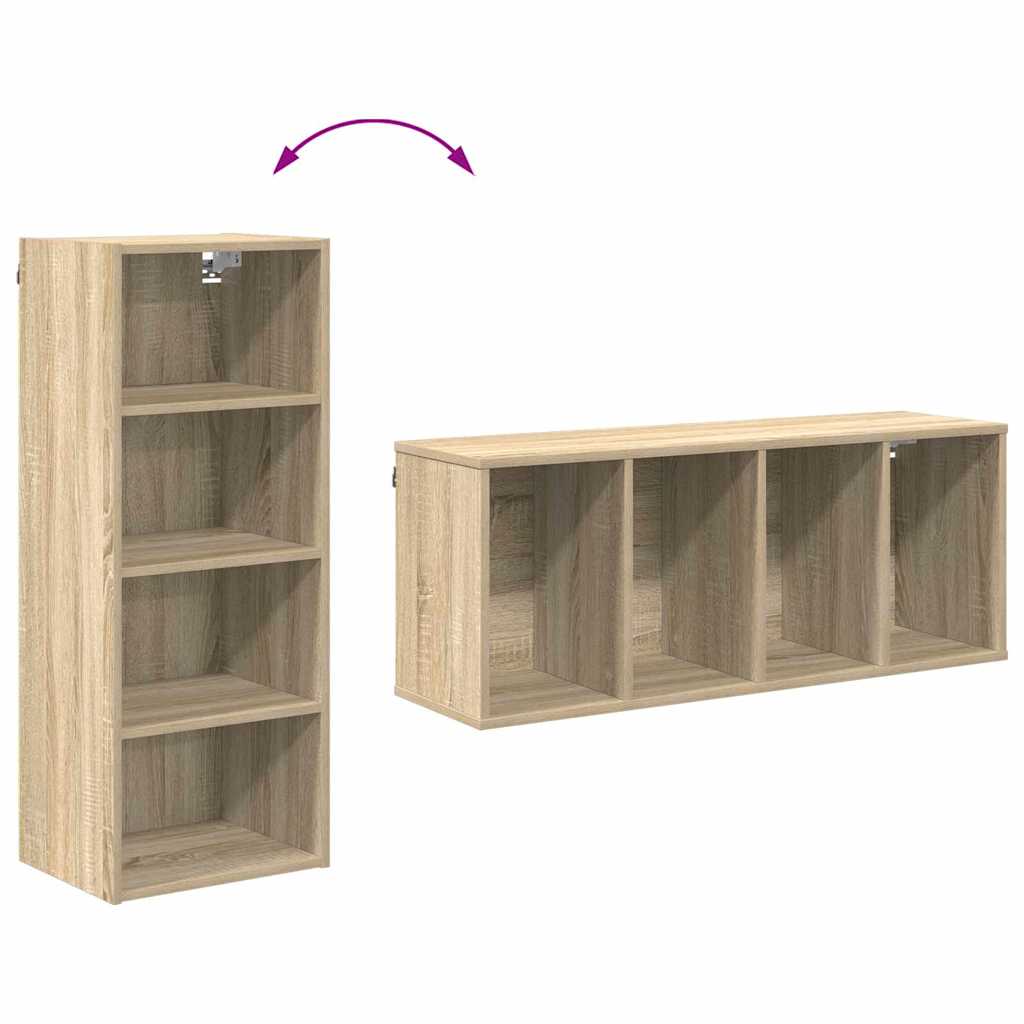 Hanging Cabinet Sonoma Oak 40 x 29.5 x 100 cm Engineered Wood