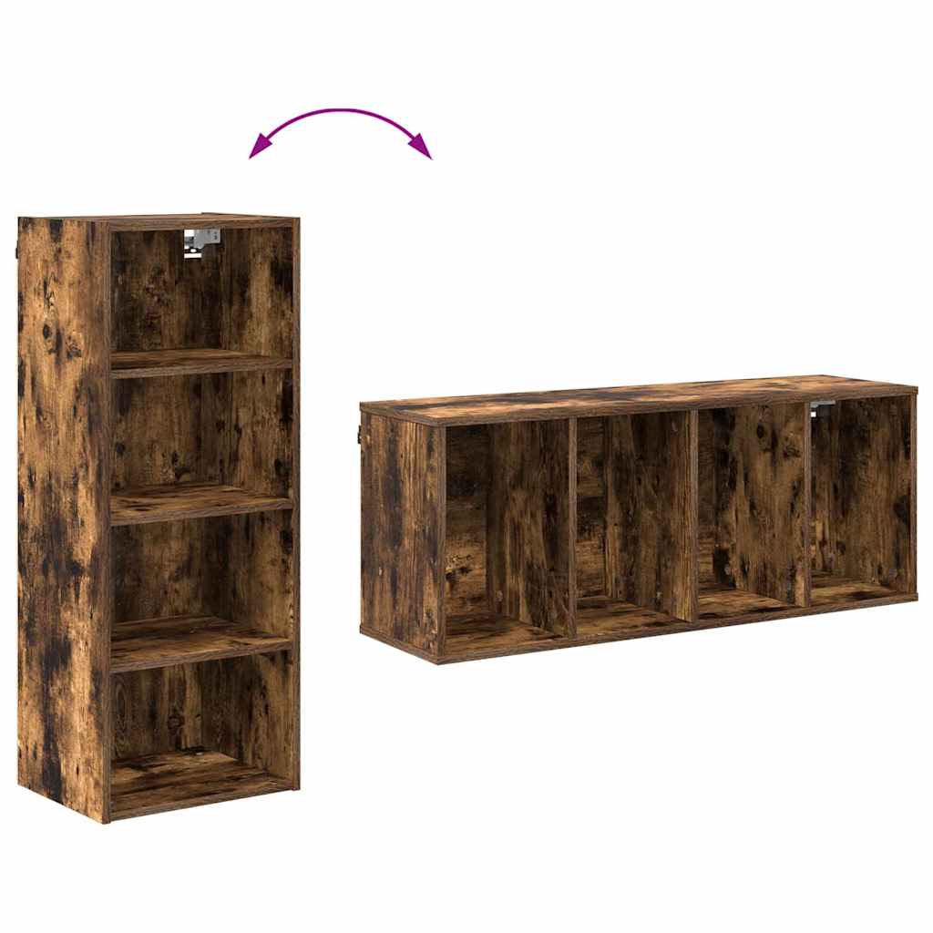 Hanging Cabinet Smoked Oak 40 x 29.5 x 100 cm Engineered Wood
