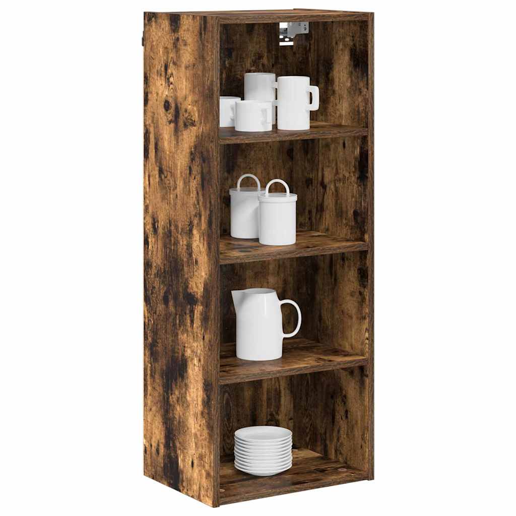 Hanging Cabinet Smoked Oak 40 x 29.5 x 100 cm Engineered Wood