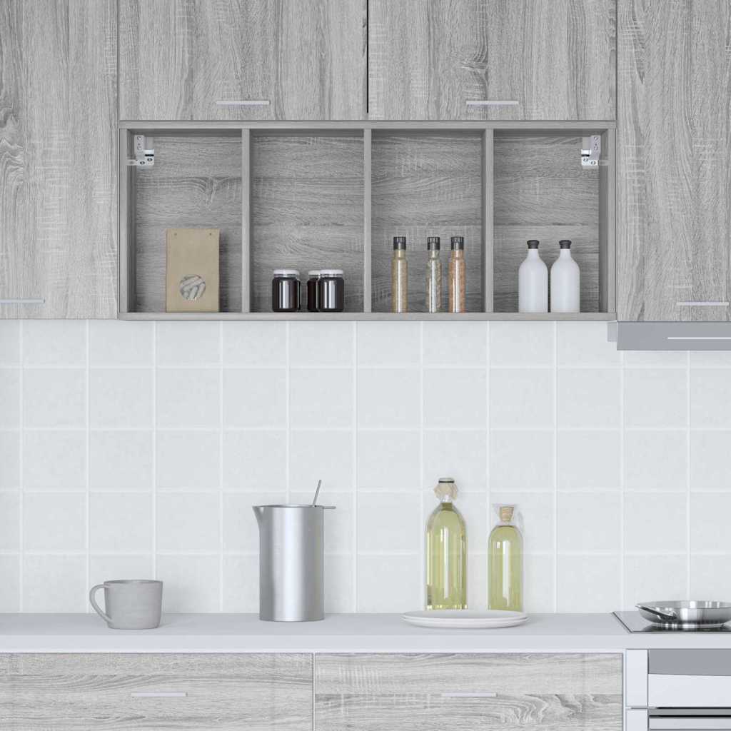 Hanging Cabinet Grey Sonoma 40 x 29.5 x 100 cm Engineered Wood