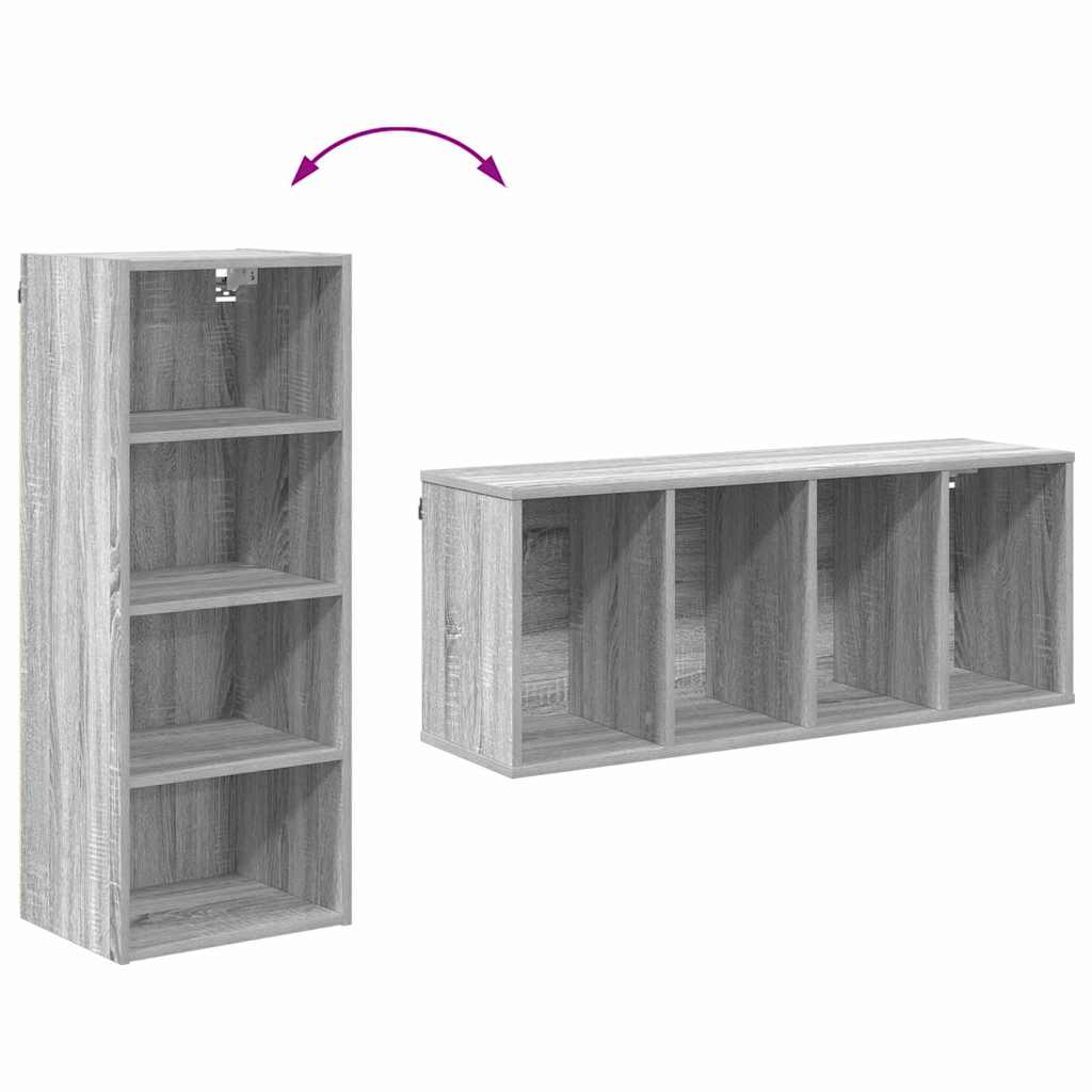 Hanging Cabinet Grey Sonoma 40 x 29.5 x 100 cm Engineered Wood