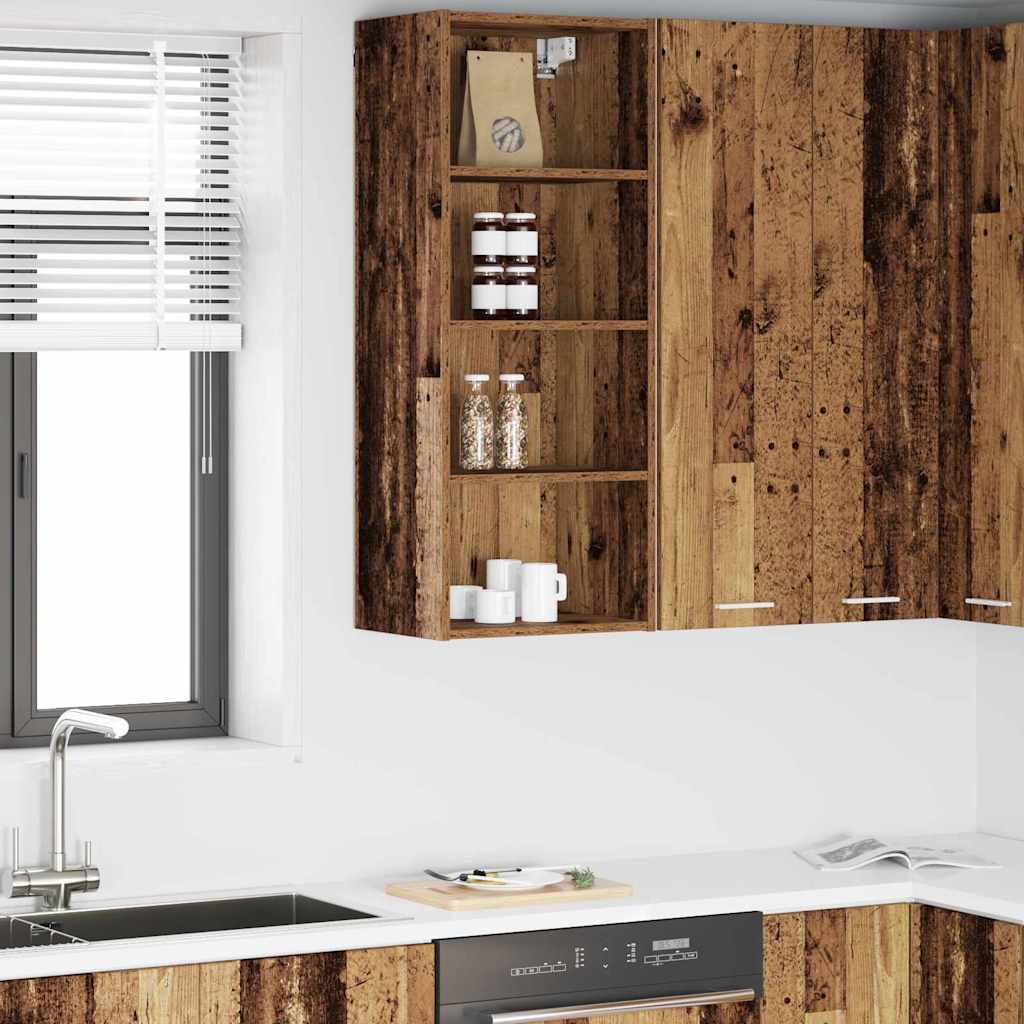 Hanging Cabinet Old Wood 40 x 29.5 x 100 cm Engineered Wood