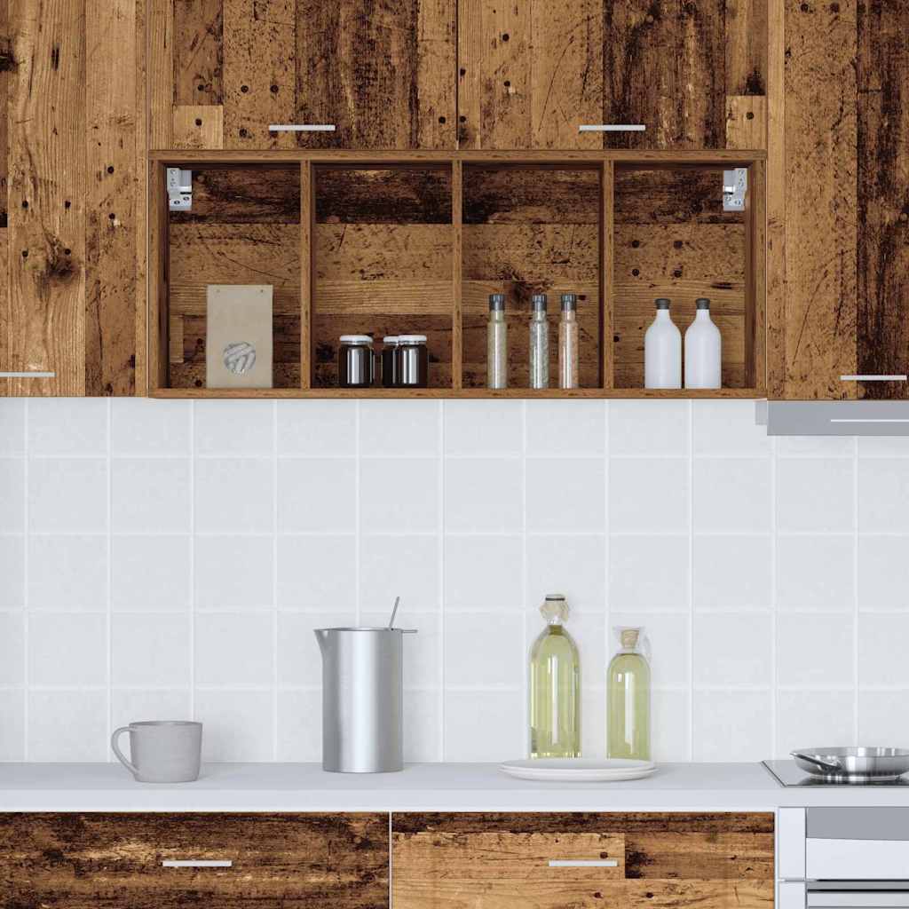 Hanging Cabinet Old Wood 40 x 29.5 x 100 cm Engineered Wood