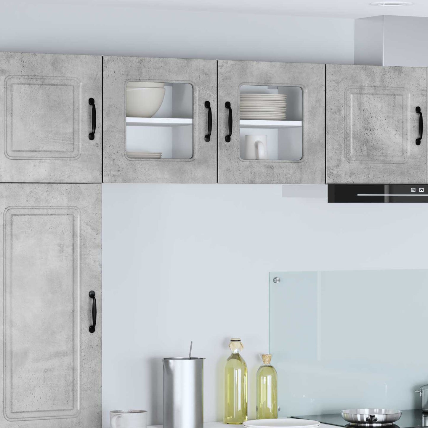 Dishwasher Panel Kalmar 2 pcs Concrete Grey 40 x 31 x 40 cm