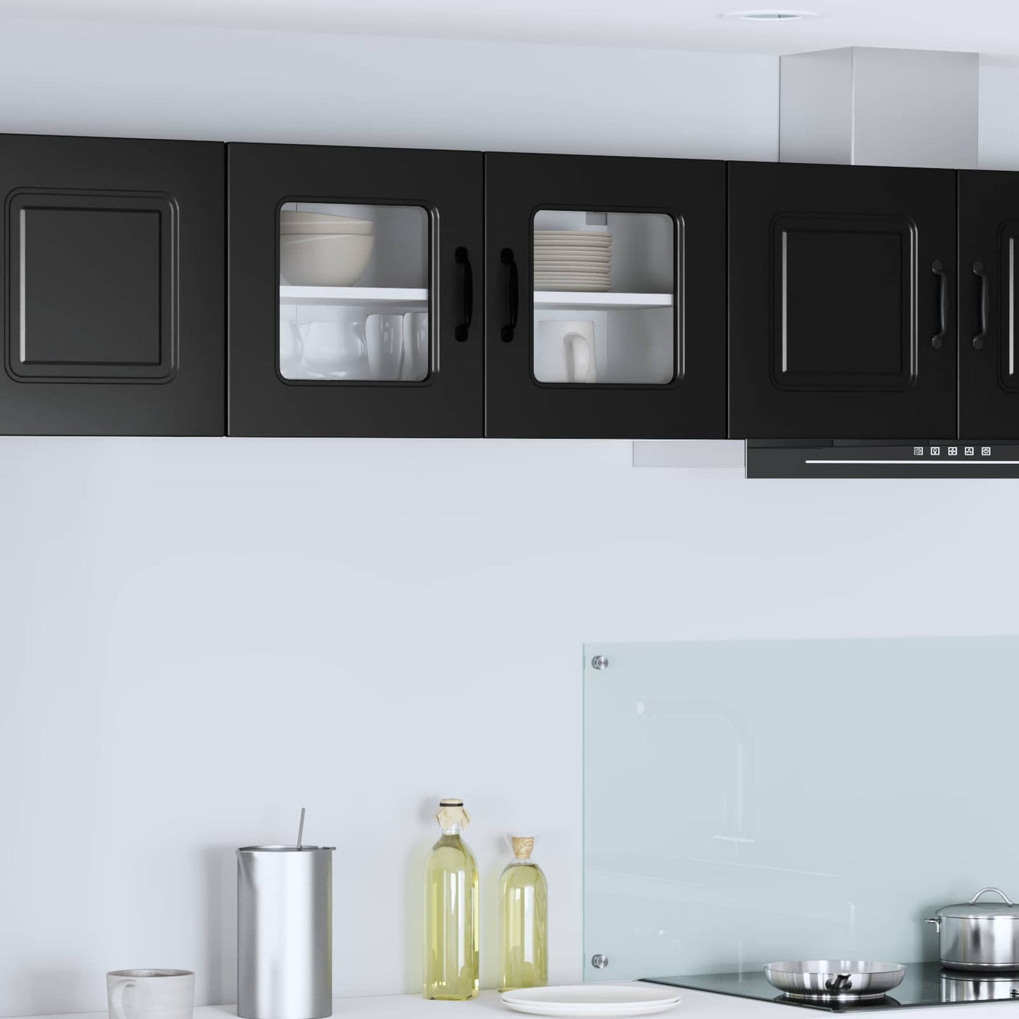 Dishwasher Panel Kalmar Black 80 x 31 x 40 cm Engineered Wood