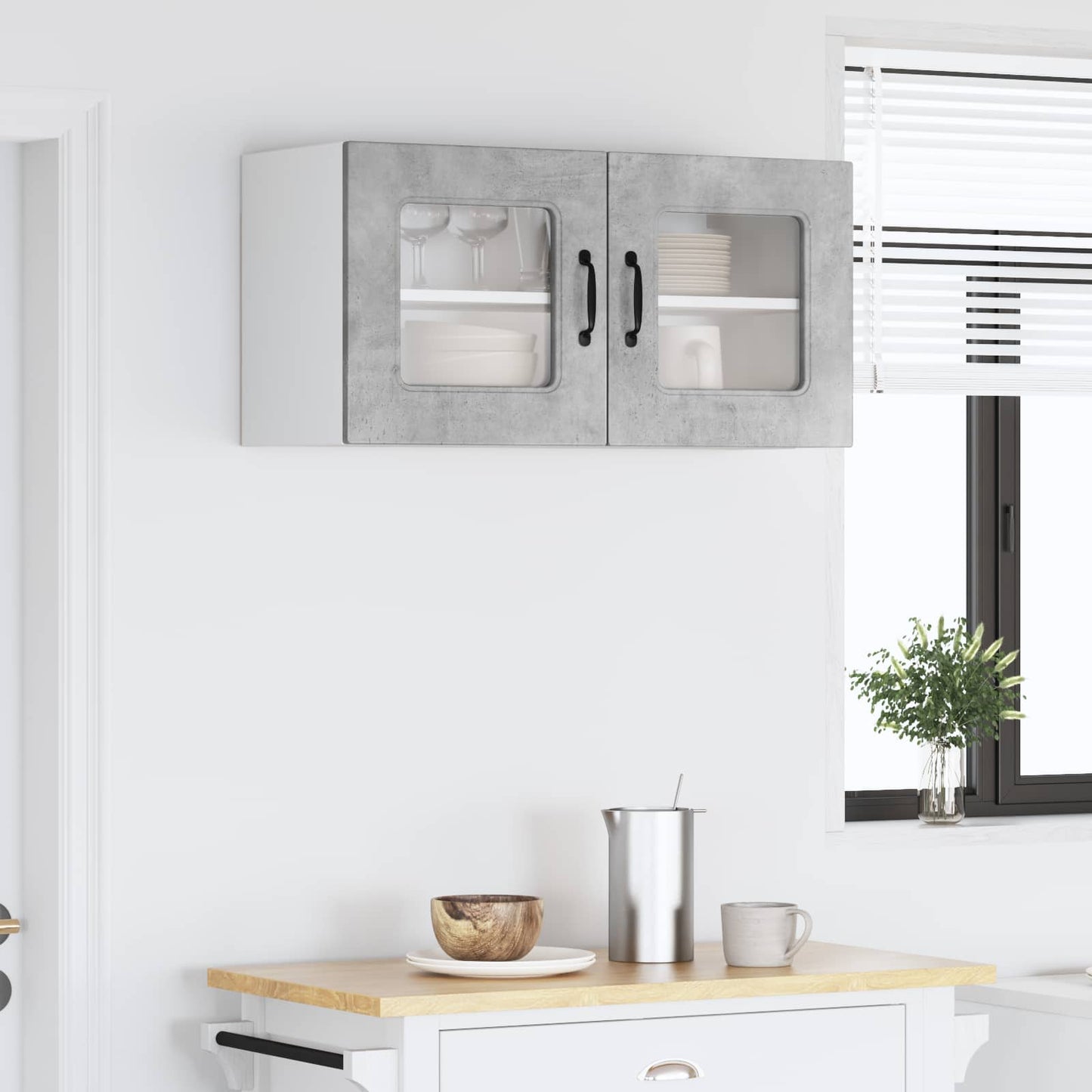 Dishwasher Panel Kalmar Concrete Grey 80 x 31 x 40 cm