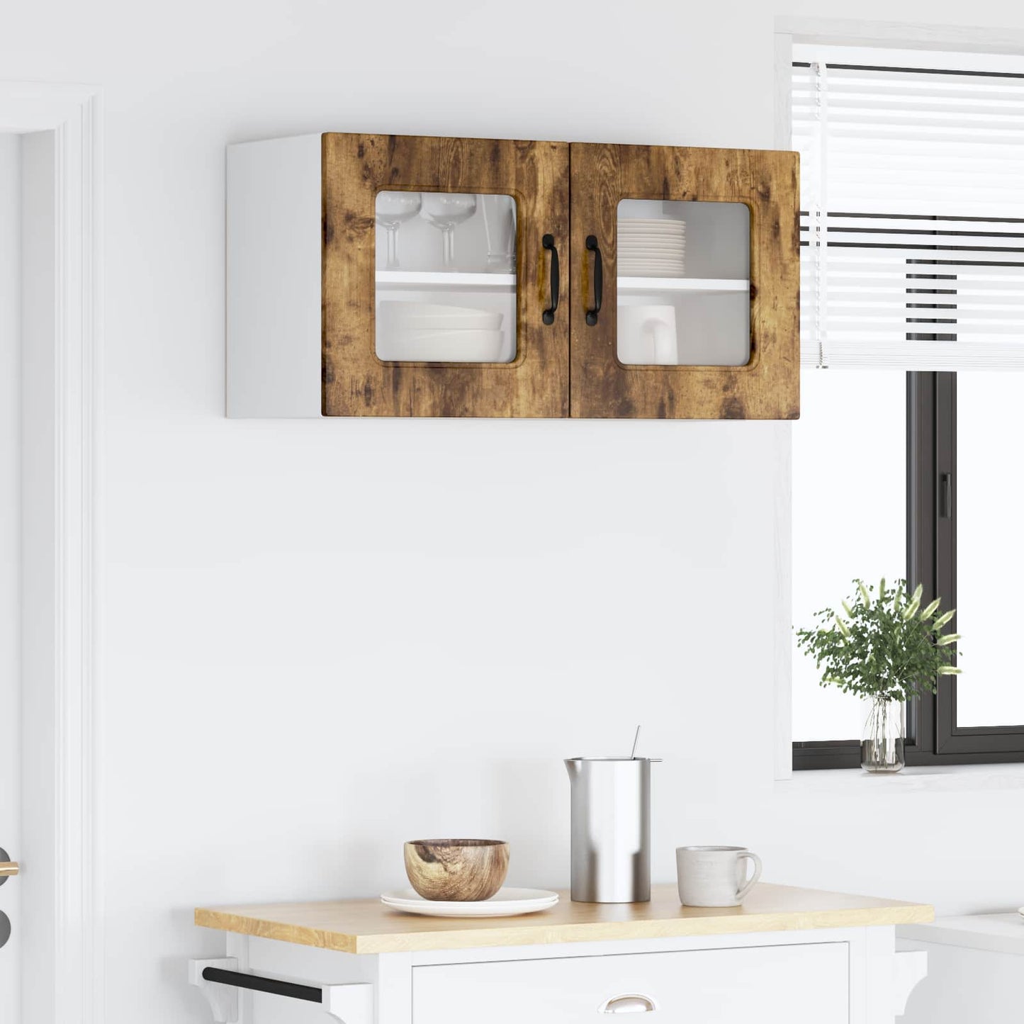 Dishwasher Panel Kalmar Smoked Oak 80 x 31 x 40 cm