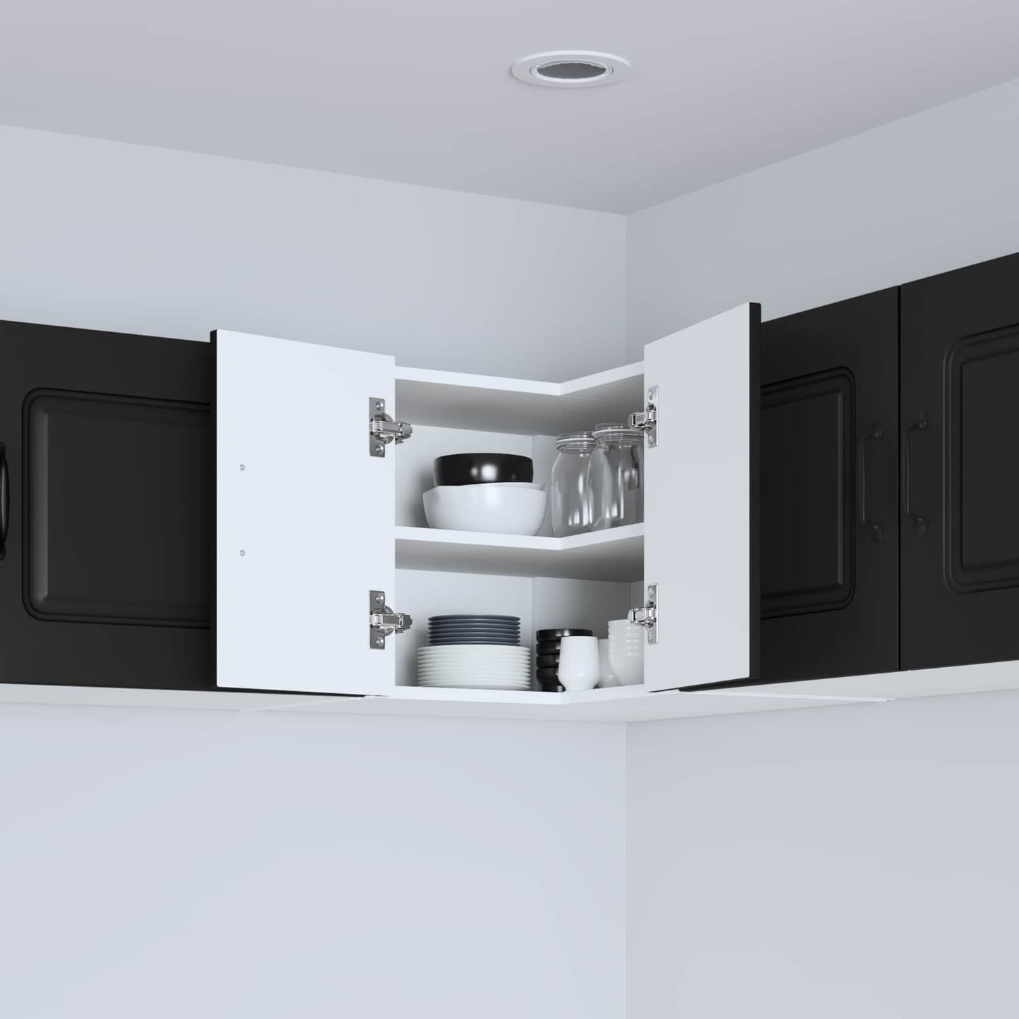 Dishwasher Panel Kalmar Black 57 x 57 x 40 cm Engineered Wood